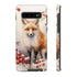 Christmas Fox in a Wreath of Red Berries - Impact Resistant Phone Case Samsung Galaxy S10 Plus Glossy